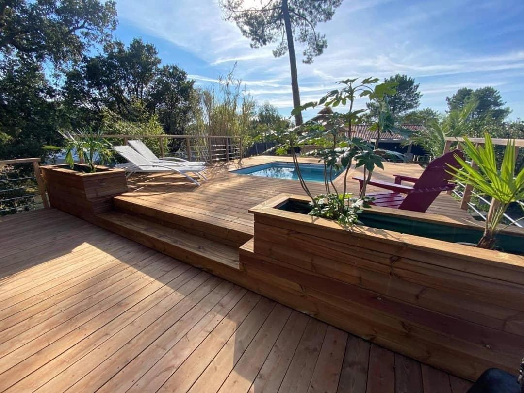 Villa Ohana Pour 8 Personnes Avec Piscine Et Cuisine D'Ete. Wifi Gratuit Capbreton Luaran gambar